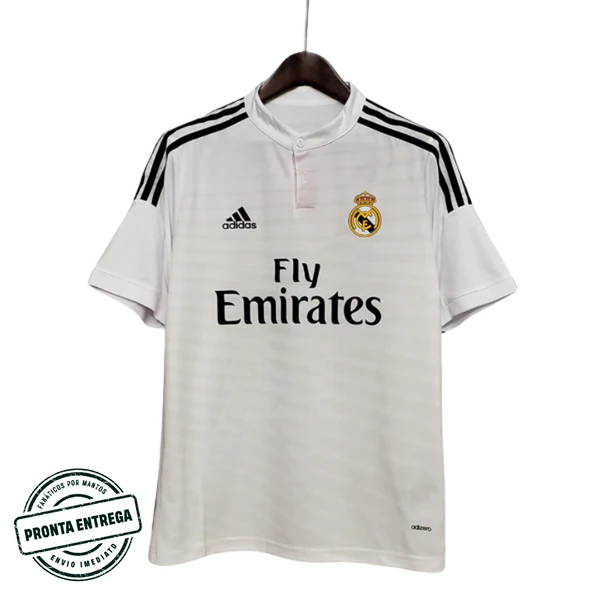 [P.E] Camisa Real Madrid 2014/15 Retrô Home (P)
