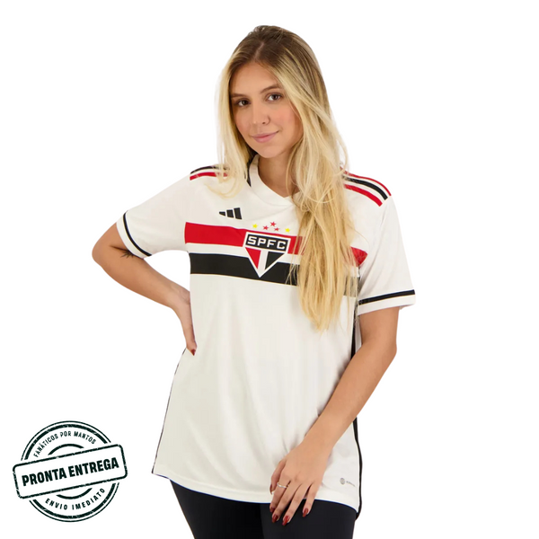 [P.E] Camisa São Paulo Feminina Home 2023/24 (G)