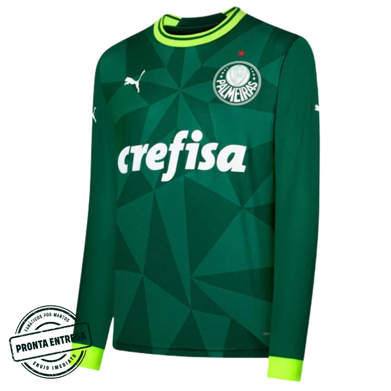 [P.E] Camisa Palmeiras Manga Longa Home 2023/24 (G)