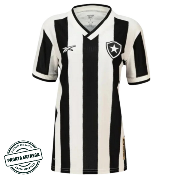[P.E] Camisa Feminina Botafogo 2024/25 Home (P COM PATCH & M SEM PATCH)