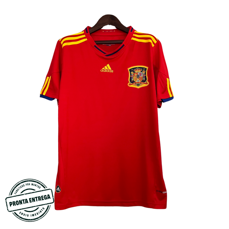 [P.E] Camisa Retrô Seleção Espanha 2010 Home (GG)