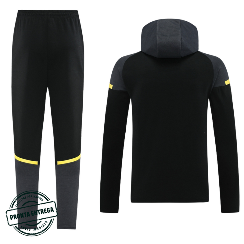 [P.E] Conjunto Zíper Longo Com Touca Borussia Dortmund (M)