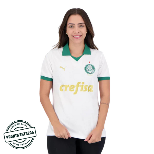 [P.E] Camisa Feminina Palmeiras 2024/25 Away (GG)