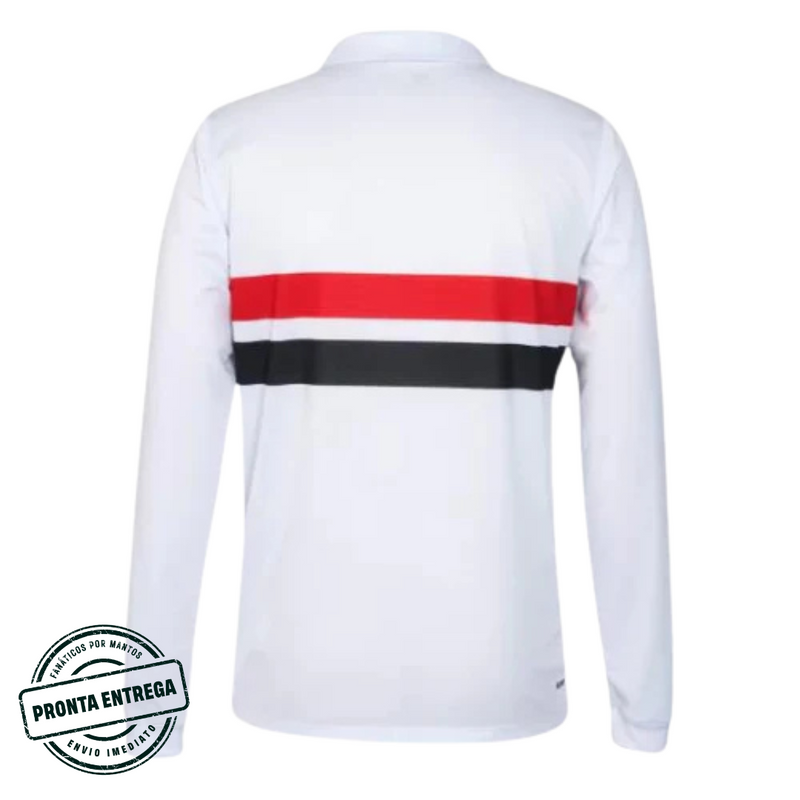 [P.E] Camisa São Paulo Manga Longa 2024/25 Home (P)