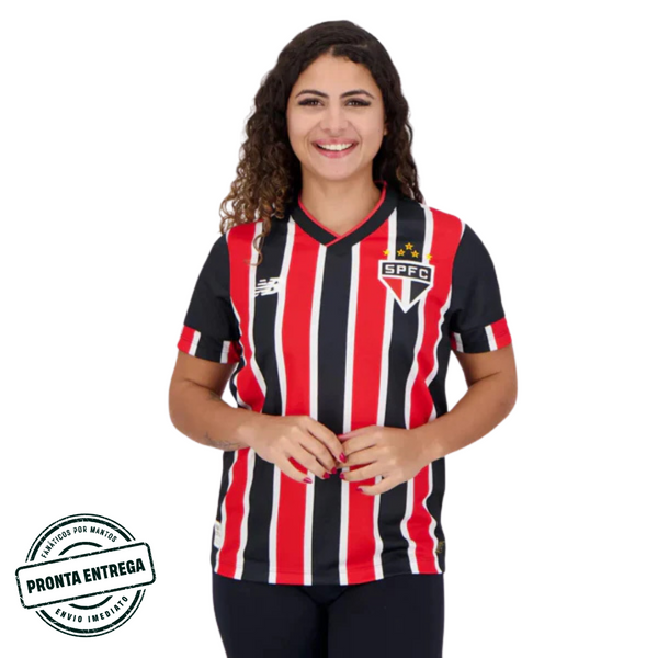 [P.E] Camisa Feminina São Paulo 2024/25 Away (GG)