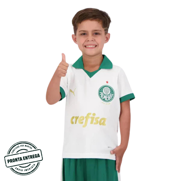 [P.E] Kit Infantil Palmeiras 2024/25 Away (18,20 & 28)