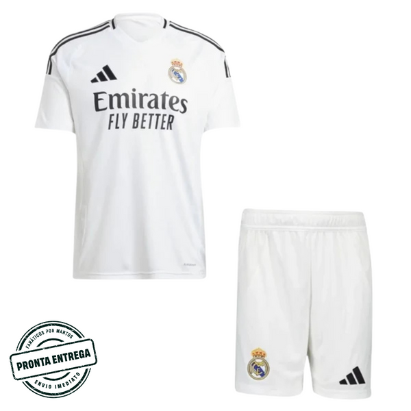 [P.E] Kit Infantil Real Madrid 2024/25 Home (22)