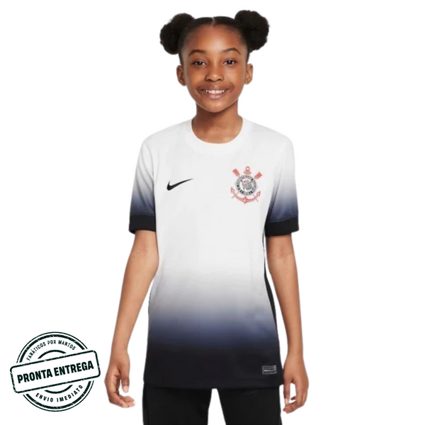 [P.E] Kit Infantil Corinthians 2024/25 Home (16)