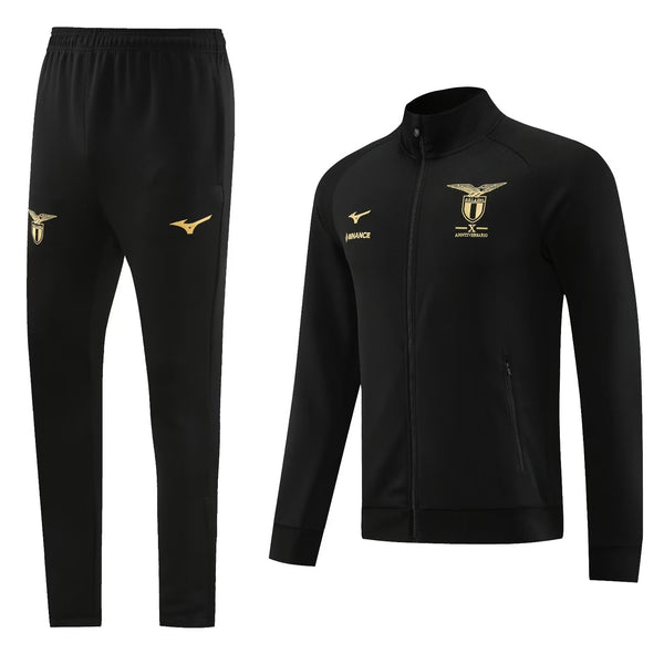 Conjunto Lazio Zíper Longo All Black