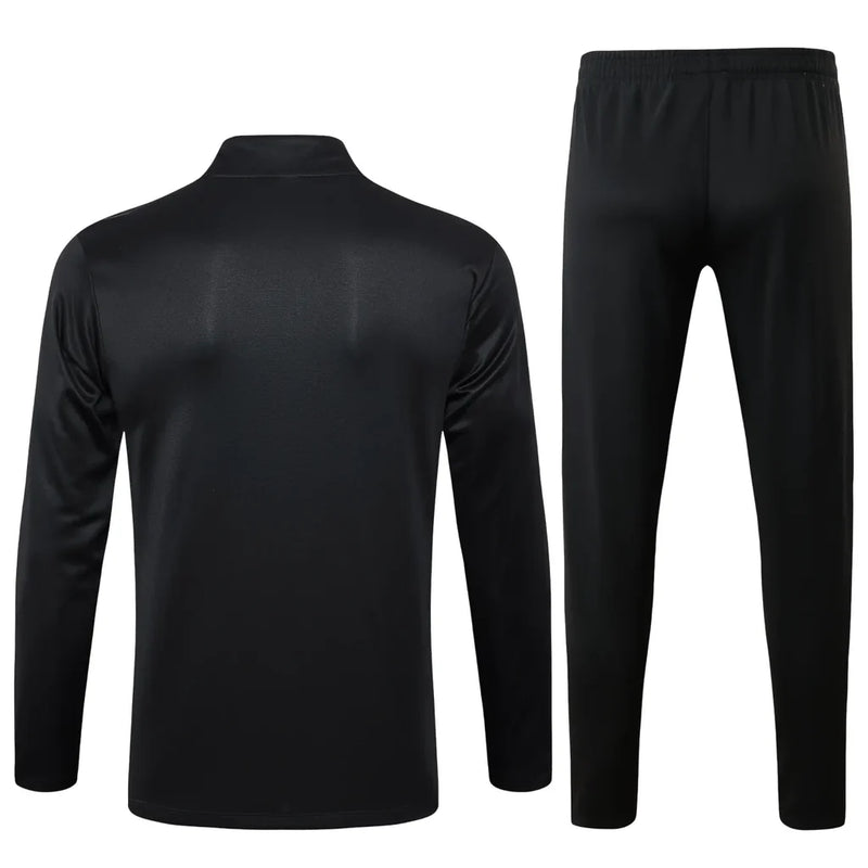 Conjunto Al Nassr Zíper Curto Treino Preto 2024/25