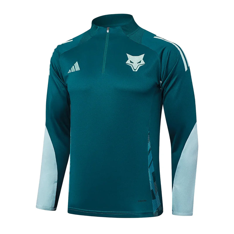 Conjunto Cruzeiro Ziper Curto Treino Azul Escuro