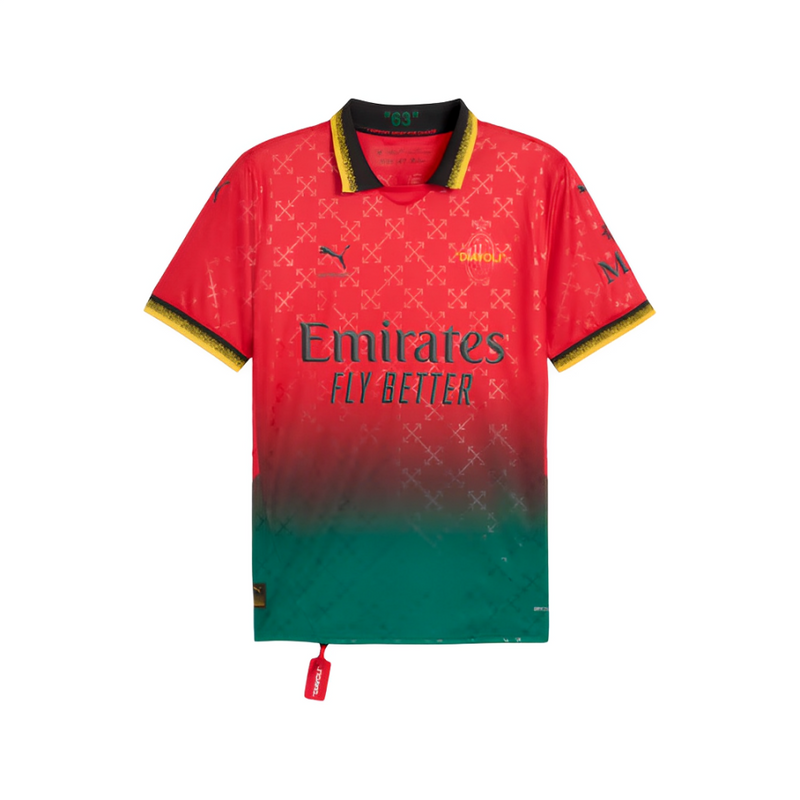 Camisa AC Milan x Off-White 25/26 Vermelha