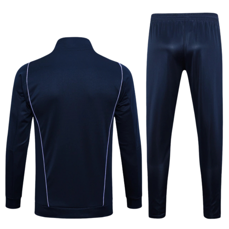 Conjunto Cruzeiro Zíper Longo Azul