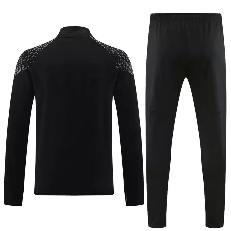 Conjunto Borussia Dortmund Zíper Longo All Black