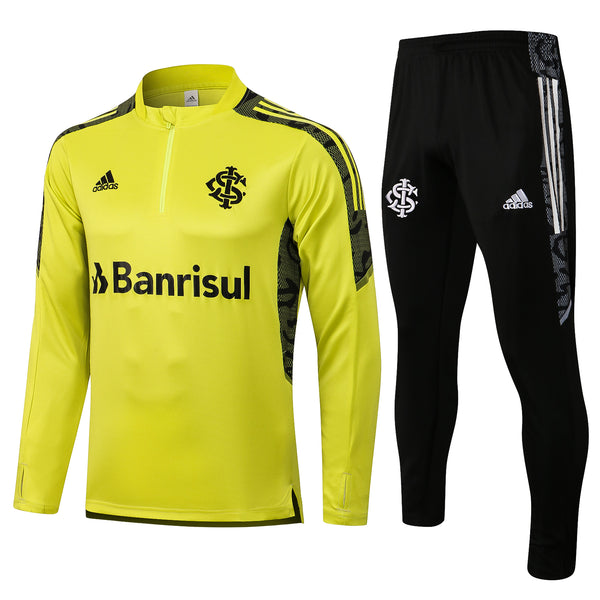Conjunto Internacional Zíper Curto Amarelo e Preto
