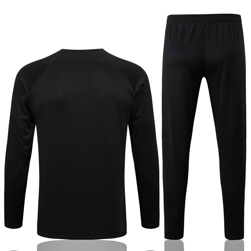 Conjunto Timão Ziper Curto Treino Preto