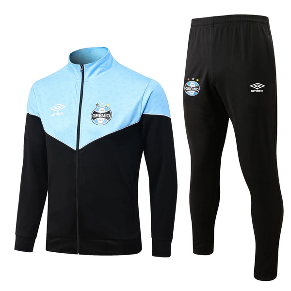 Conjunto Grêmio Zíper Longo 2022/23 - Preto e Azul