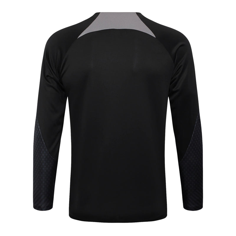 Conjunto Timão Ziper Curto Treino All Black