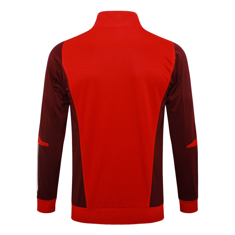 Conjunto Zíper Longo Internacional 2024/25 - Vermelho